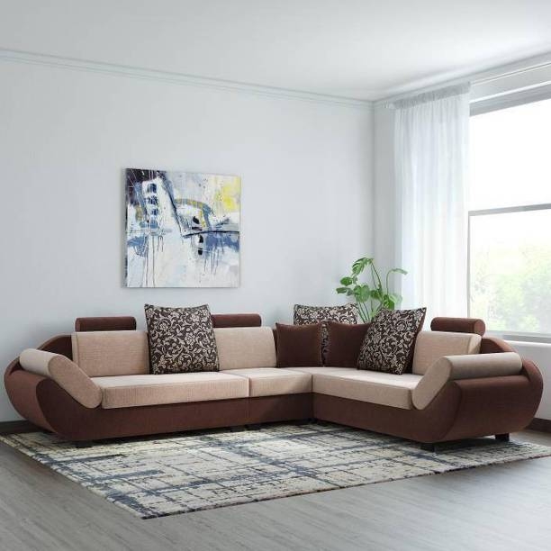 Modern Two-Tone C Shaped Sofa Design