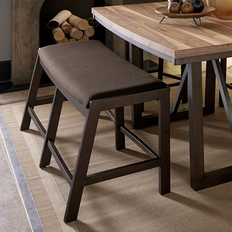 Modern Upholstered Counter Height Dining Bench