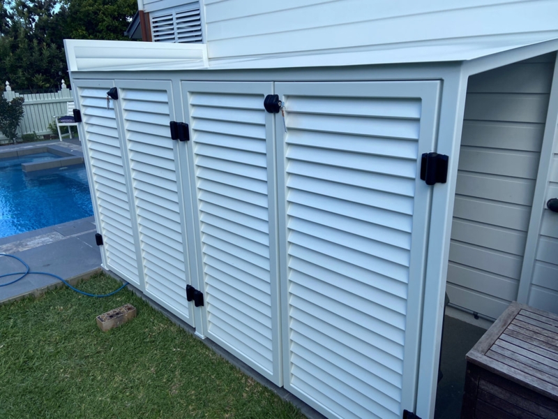 Modern Ventilated Aluminium Pool Pump Covers