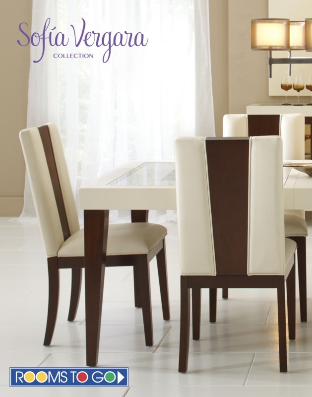 Modern White and Wood Dining Chairs Sofia Vergara