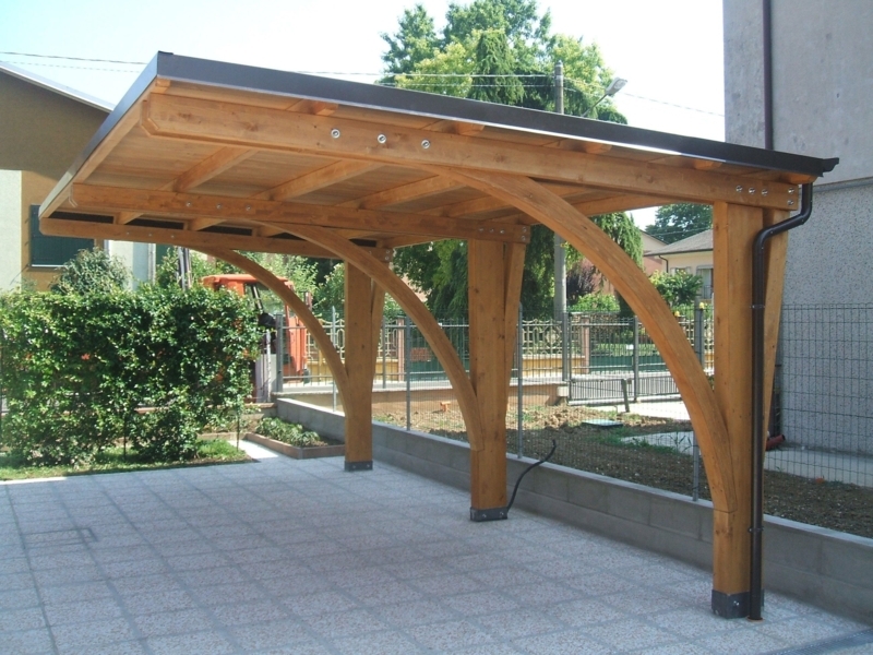Modern Wooden Carport Pergola Design