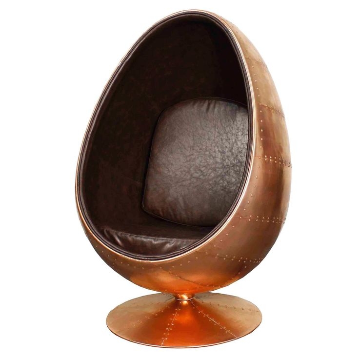 New Pacific Direct Clovis Cocoon Chair Furniture, Distressed Java | Egg ...