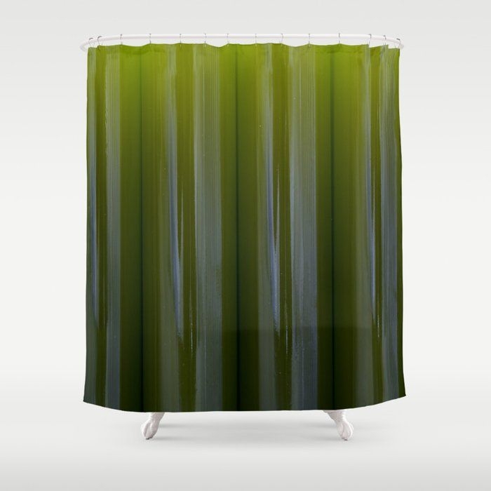 Olive Green Ombre Shower Curtain for Modern Bathrooms
