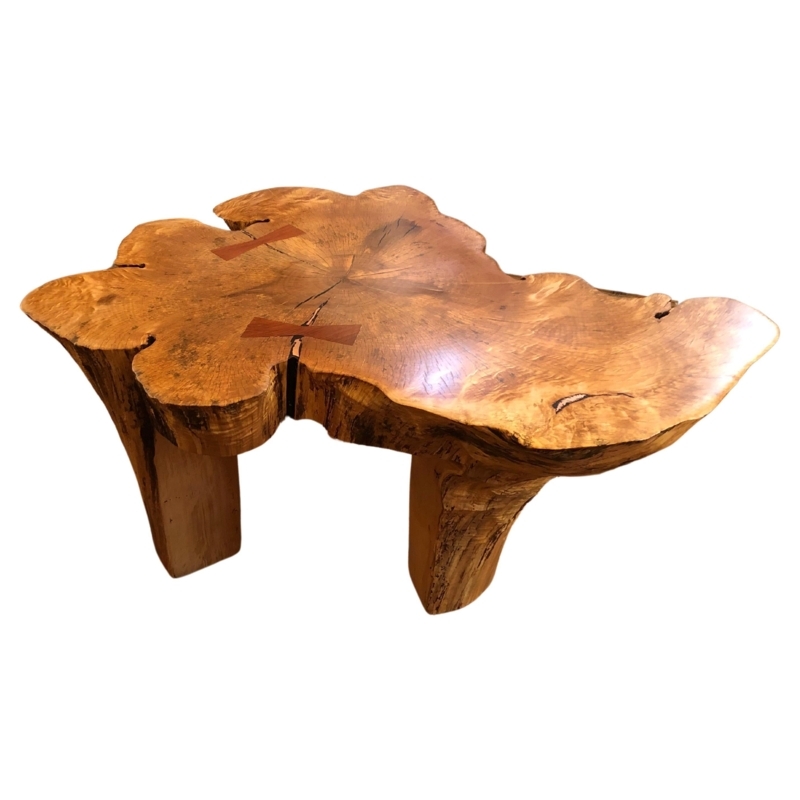 Organic Bleached Hard Maple Rustic Coffee Table
