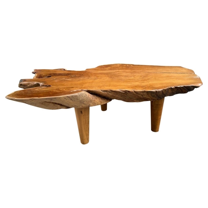 Organic Form Lychee Wood Natural Coffee Table