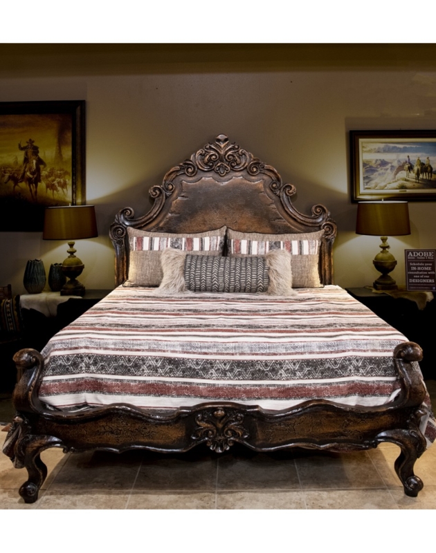 Ornate Carved Spanish Style Marqueza Bed