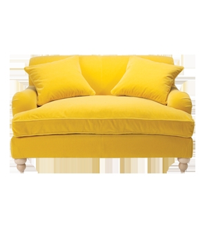 OSWALD ARMCHAIR WITH HAKON YELLOW VELVET - Armchairs - Furniture - The ...