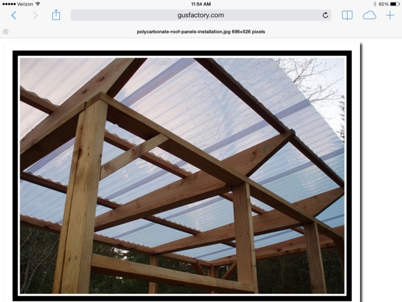Pergola With Polycarbonate Roof