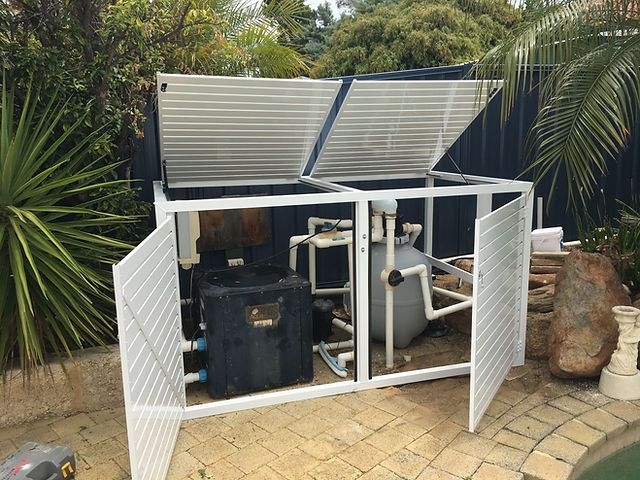 Pool pump enclosure | Pool Blanket Enclosures Pump | Pool pump, Pool ...