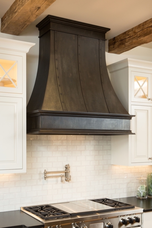 Raw Urth's Dark Washed patina finish on a beautiful Montrose Range Hood ...