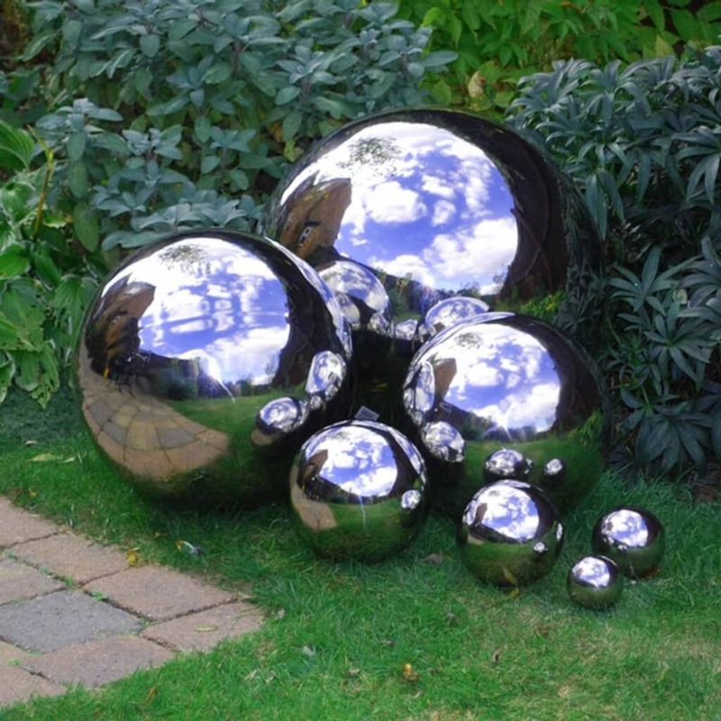 Reflective Stainless Steel Garden Spheres Decoration