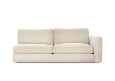 Reid One-Arm Sofa Right, Basket Weave