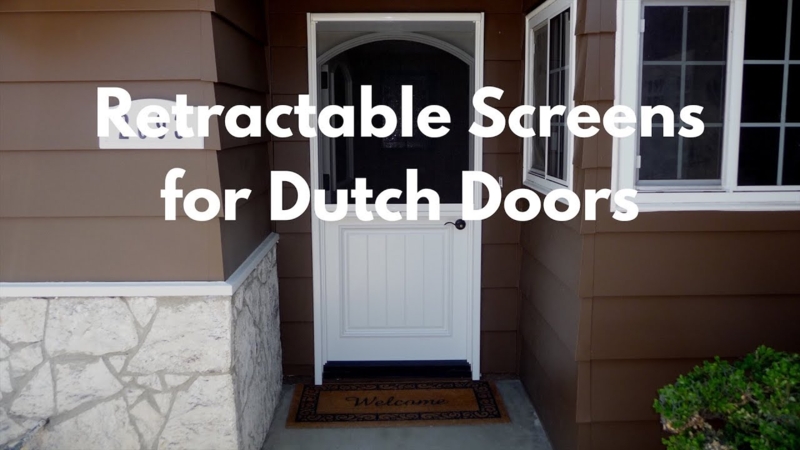Retractable Screens for Dutch Doors Exterior Design