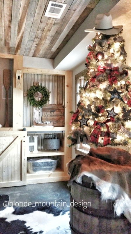 Rustic Cowboy Christmas Tree with Western Decor