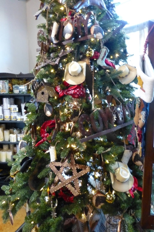 Rustic Cowboy Themed Christmas Tree Decor