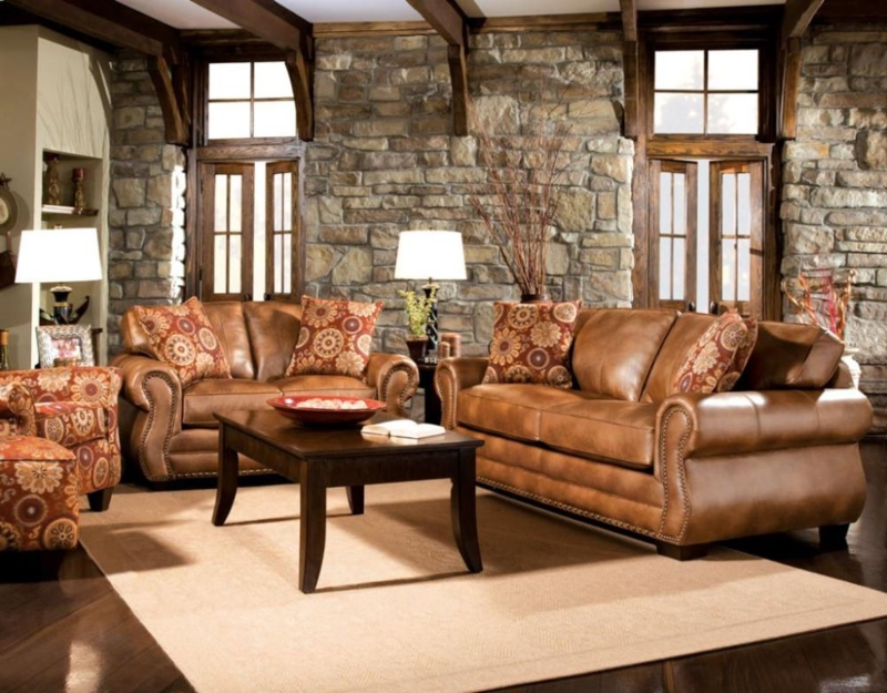 Rustic Dark Brown Leather Sofas: Great Investment for Warm and ...