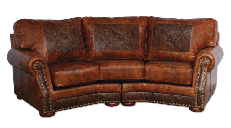 Rustic Distressed Leather Corner Sofa Design