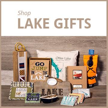Rustic Lakehouse Decor and 3D Wood Lake Maps