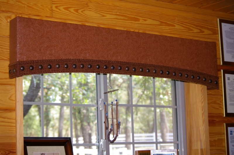 Rustic Western Cornice Board Window Treatment