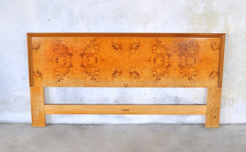 SELECT MODERN: Mid Century Modern Burl, Rosewood & Macassar Ebony King ...