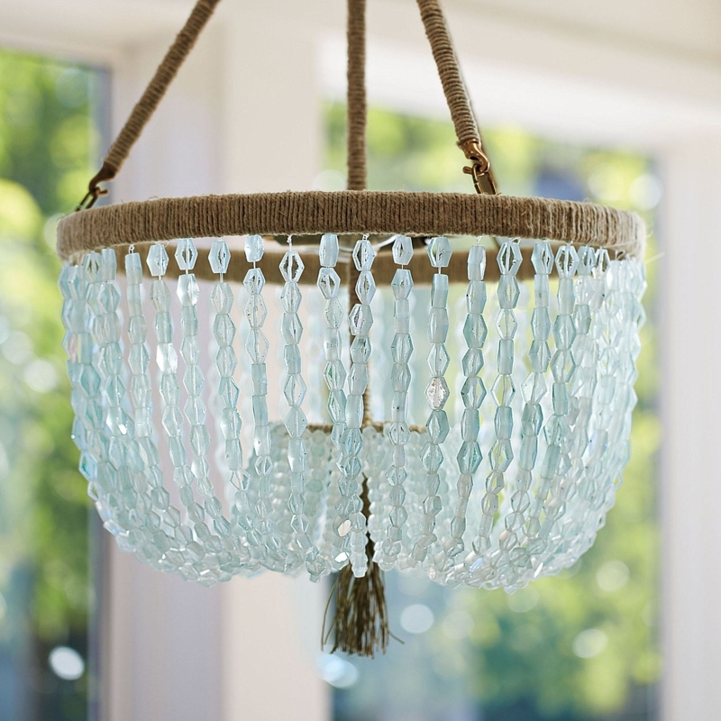 Seychelles Chandelier | Sea glass chandelier, Diy chandelier, Serena & lily