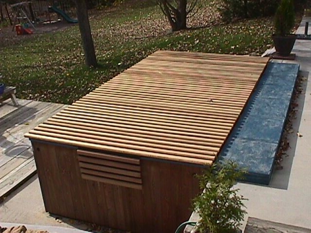 Shop Hot Tub Covers | Wooden Roll Covers For Hot Tubs | Hot tub cover ...