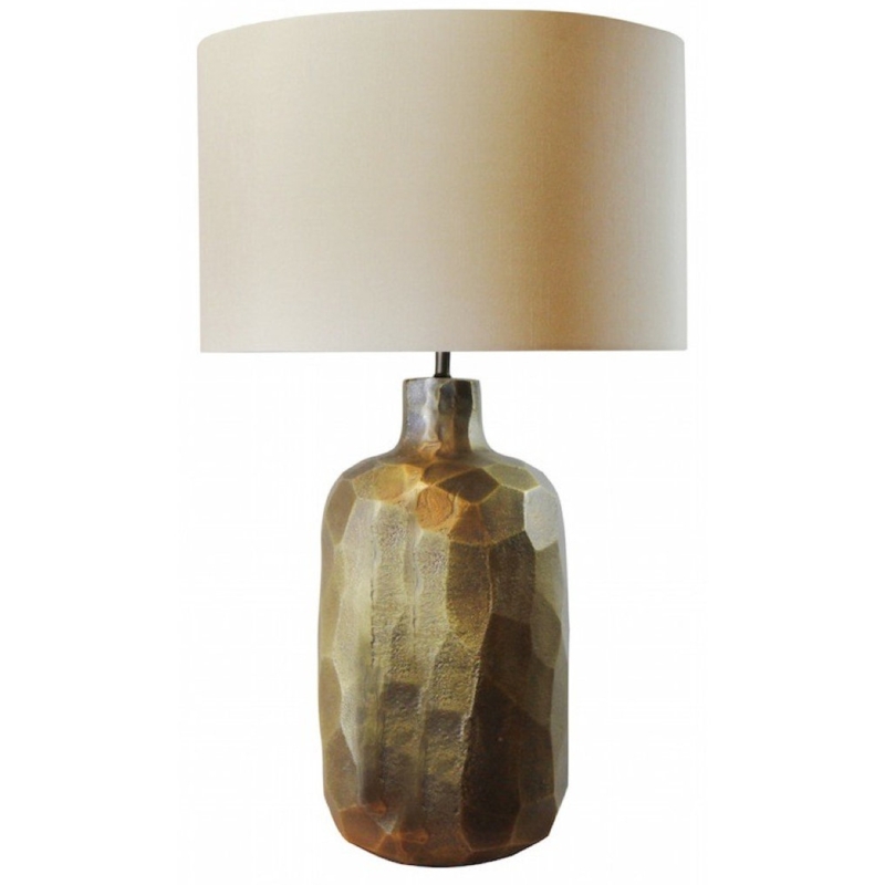 Simon Blake Safari Hammered Bronze Table Lamp