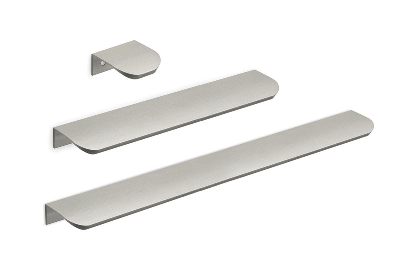 Sleek Low Profile Stainless Steel Cabinet Pulls