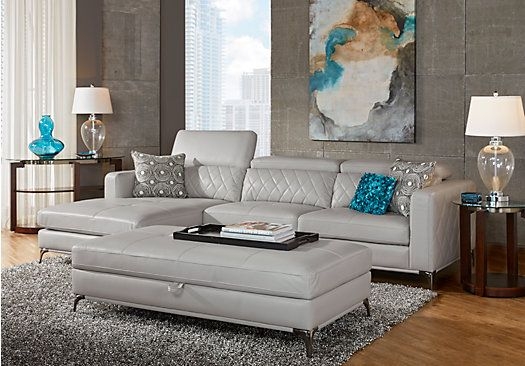 Sofia Vergara Sorrento Platinum 2 Pc Sectional | Sectional living room ...