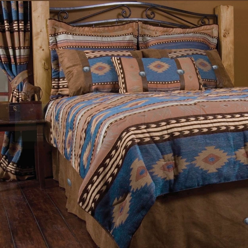 Southwestern Style Full-Queen Bedding Ensemble