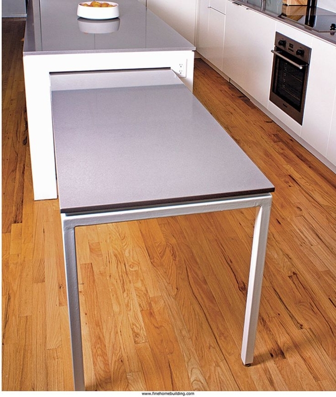 Space-Saving Pull Out Table for Small Kitchens