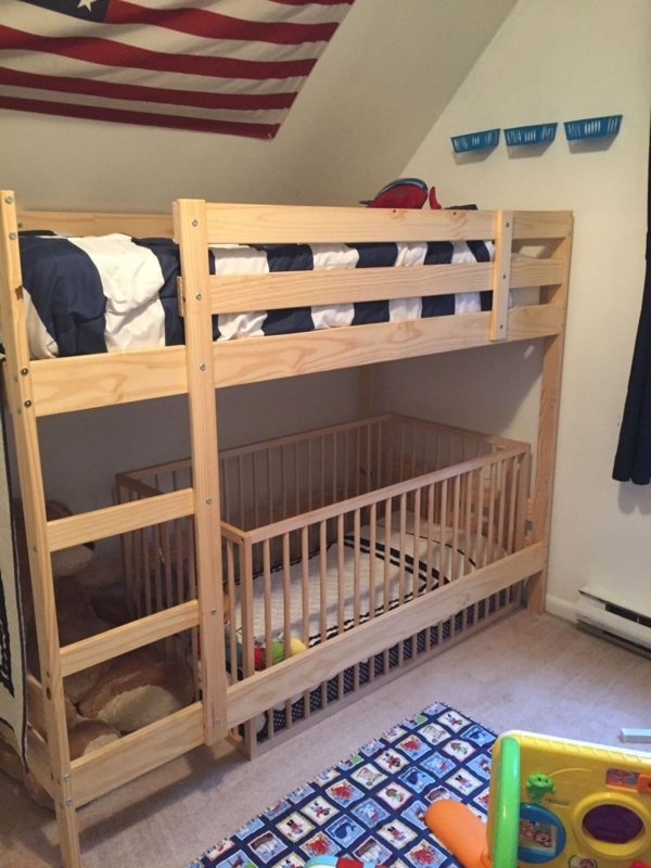 Space-Saving Toddler Loft Bunk Bed Design