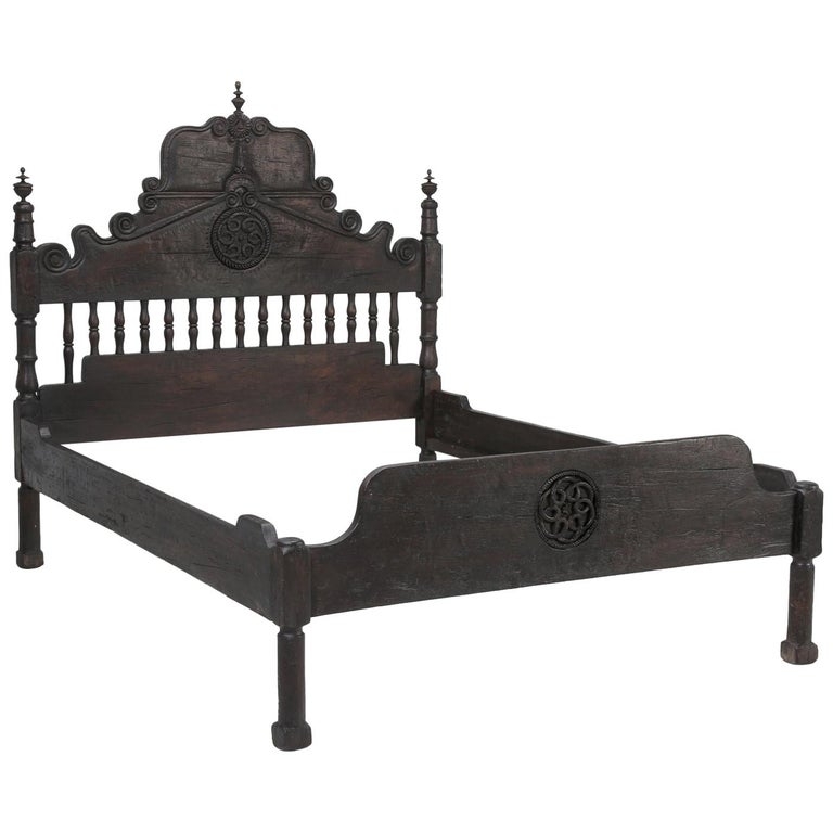 Spanish Colonial Style Queen Size Handcrafted Bed