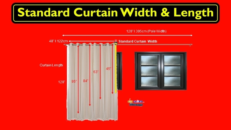 Standard Curtain Width and Length Size Guide