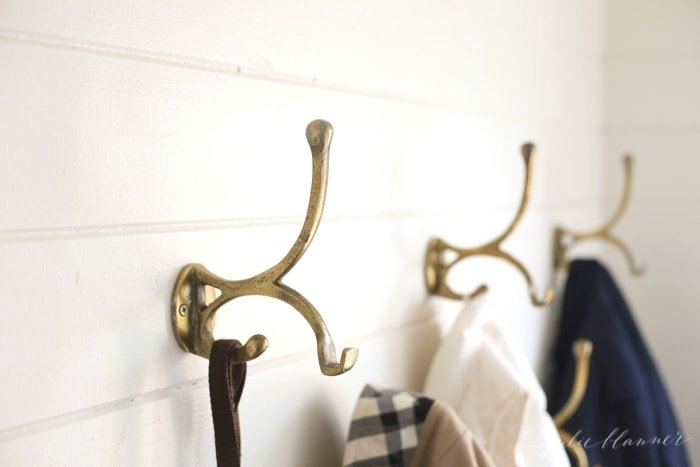 Stylish Wall Hooks for Functional Mudroom Storage
