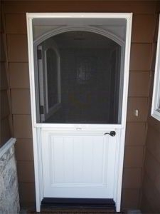 Stylish White Dutch Screen Door for Entryways