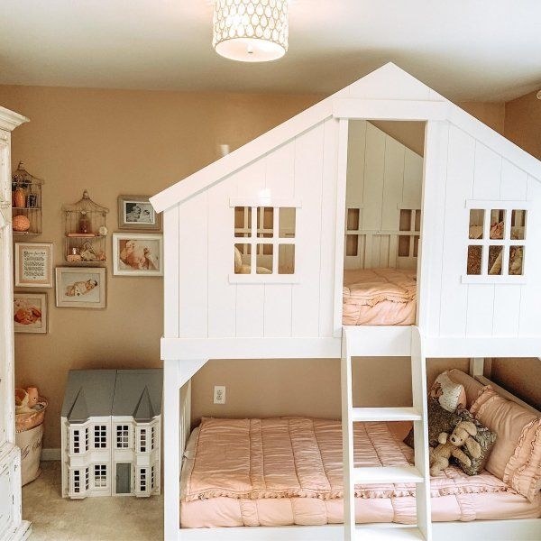 Tree House Twin-Over-Twin Bunk Bed | House bunk bed, Bunk beds pottery ...