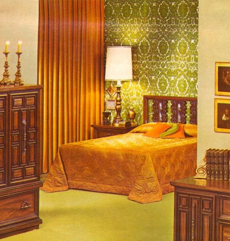 Vintage 70s Bedroom Decor with Bold Patterns