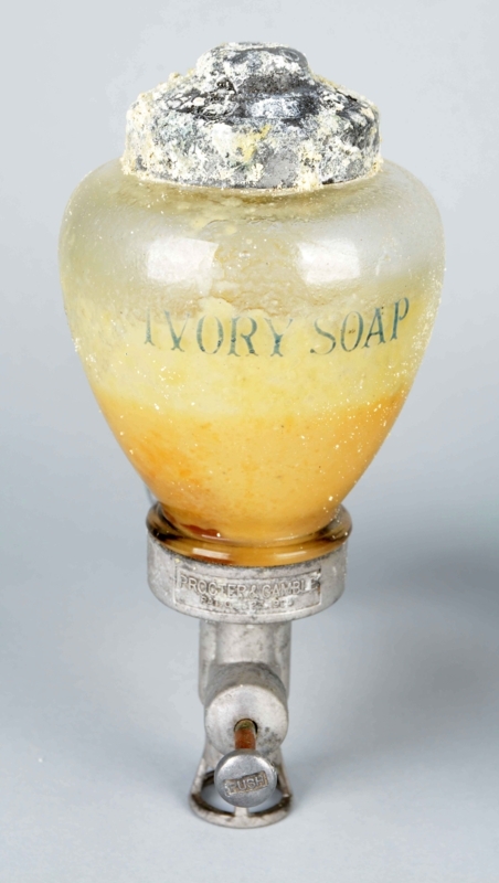 Vintage Antique Wall-Mount Ivory Soap Dispenser