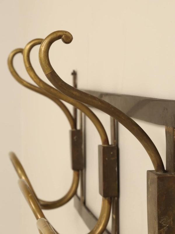 Vintage Mid-Century Modern Brass Coat Rack