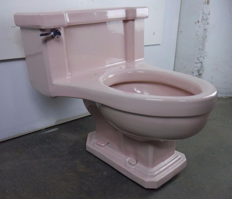 Vintage Pink American Standard Toilet Seat