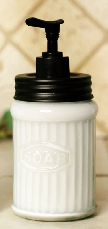 Vintage Rustic Ceramic Kitchen Soap Dispenser