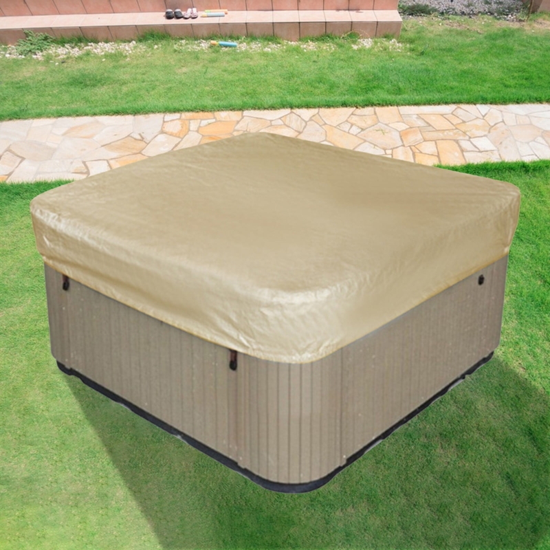 Waterproof Heavy Duty Square Hot Tub Cover for Patio