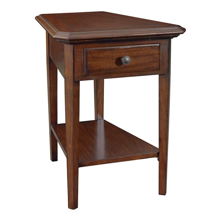 Wedge-End-Table | Wedge end table, End tables with drawers, End tables