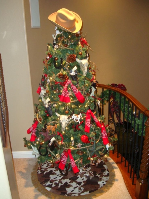 Western Cowboy Themed Christmas Tree Decoration