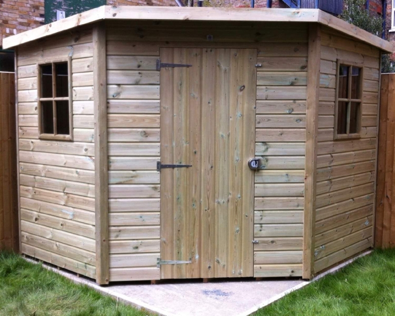 Winchester Corner Wooden Garden Shed Design