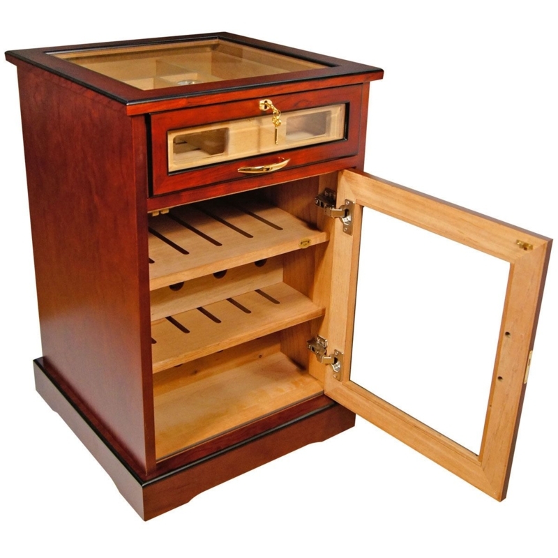 Wine and Cigars Cabinet Humidor - CUBAN CAFTERS | Humidor, Unique ...