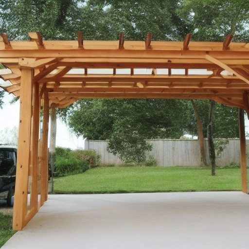 Wooden Pergola Carport Design for Outdoor Spaces
