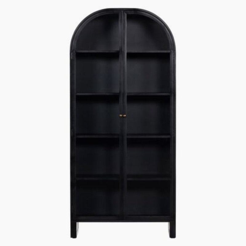 15+ Stylish Black Arched Display Cabinet Options (+ 10 Tips for Styling ...