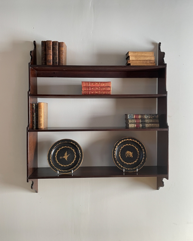 19th Century Mahogany Antique Wall Shelves
